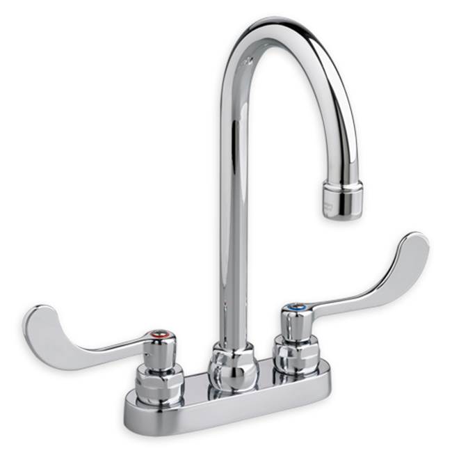 Algor Plumbing and Heating SupplyAmerican StandardMonterrey® 4-Inch Centerset Gooseneck Faucet With Wrist Blade Handles 1.5 gpm/5.7 Lpm With Limited Swivel