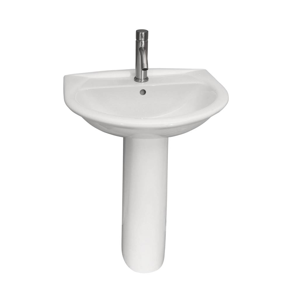 Algor Plumbing and Heating SupplyBarclayKarla 505 Pedestal Lavatory8'' cc, White