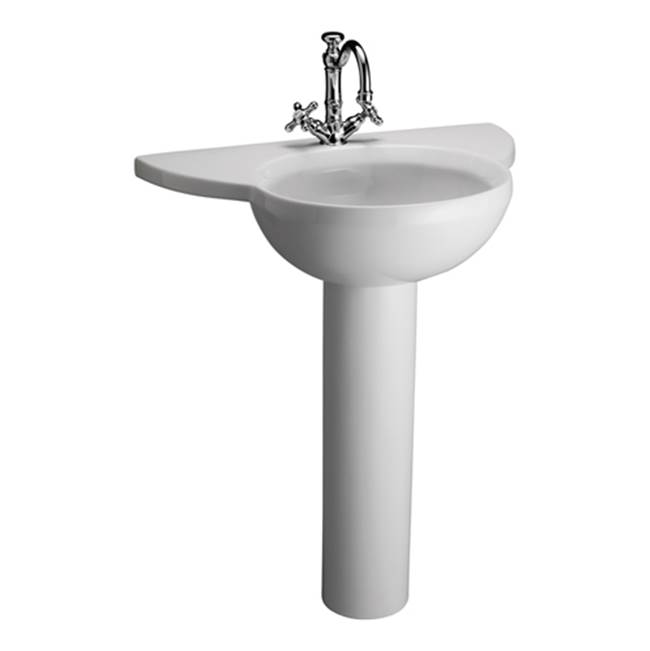 Barclay Complete Pedestal Bathroom Sinks item 3-611WH