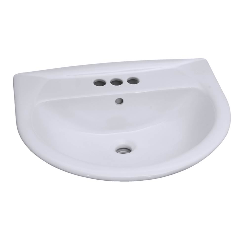 Algor Plumbing and Heating SupplyBarclayKarla 550 Ped Lav Basin4'' cc, White