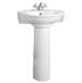 Barclay - B/3-221WH - Complete Pedestal Bathroom Sinks