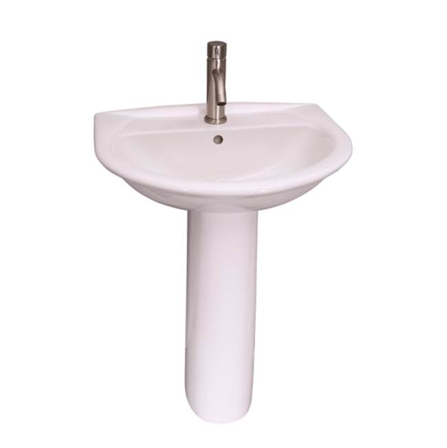 Algor Plumbing and Heating SupplyBarclayKarla 650 Pedestal Lavatory8'' cc, White