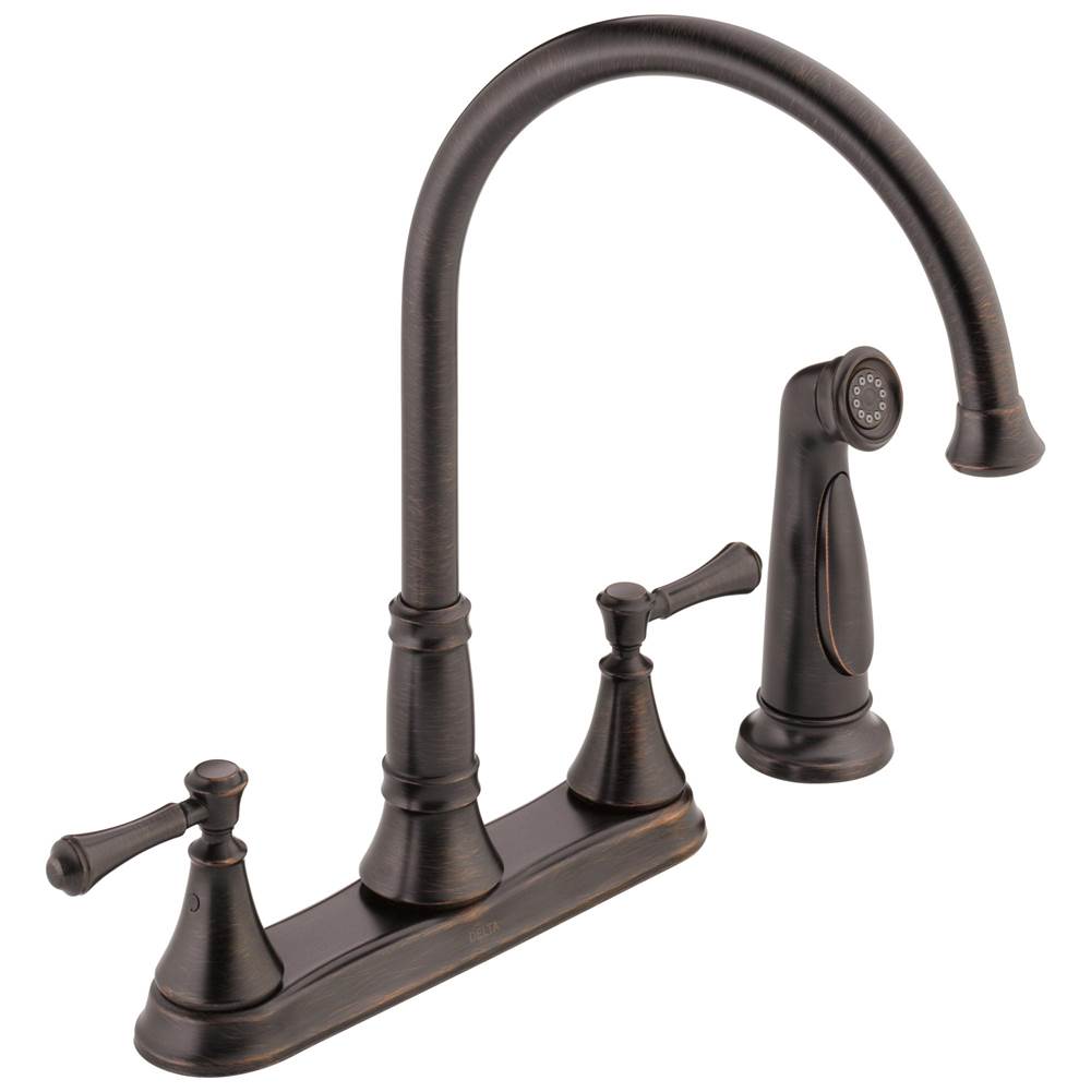 Algor Plumbing and Heating SupplyDelta FaucetCassidy™ Two Handle Kitchen Faucet with Spray