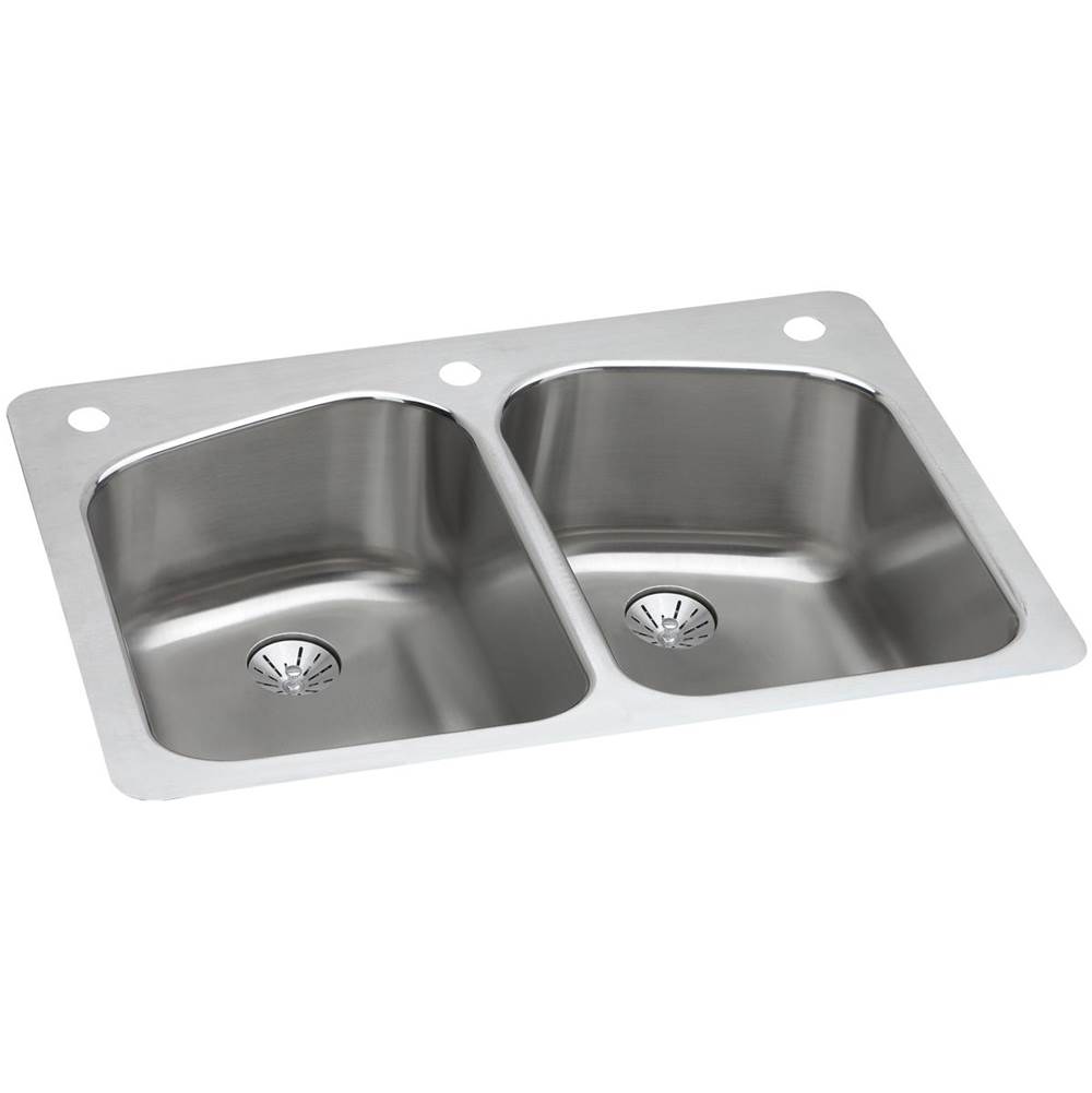 Elkay Drop In Kitchen Sinks item LKHSR33229PD3