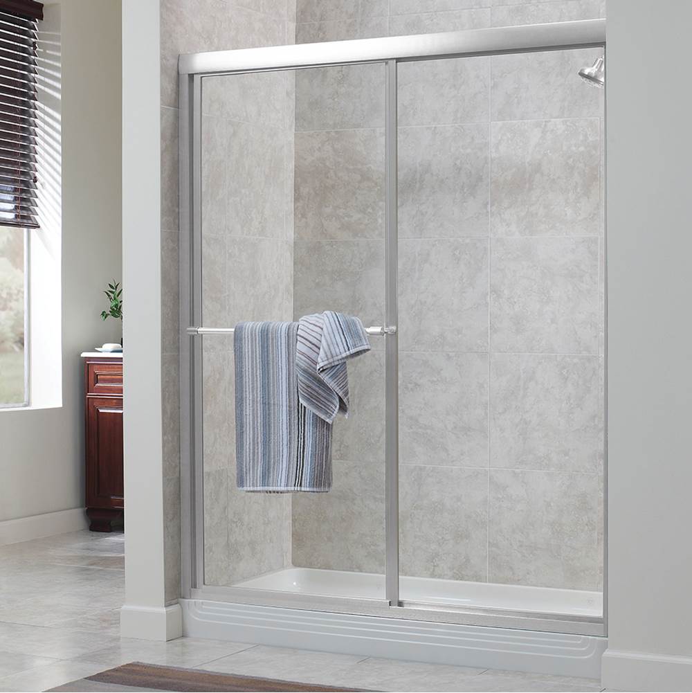 CRAFT + MAIN Sliding Shower Doors item TDSS6070-CL-SV