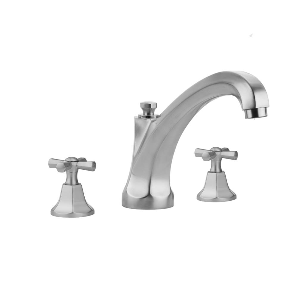 Algor Plumbing and Heating SupplyJacloAstor Roman Tub Set with High Spout and Hex Cross Handles