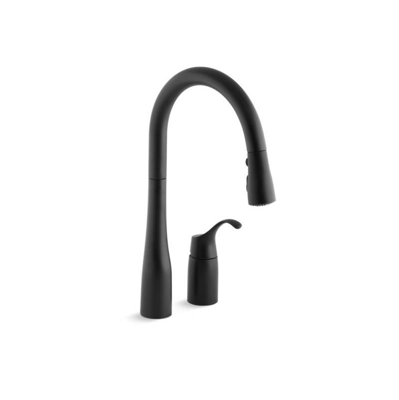 Algor Plumbing and Heating SupplyKohlerSimplice® Pull-down kitchen sink faucet with three-function sprayhead