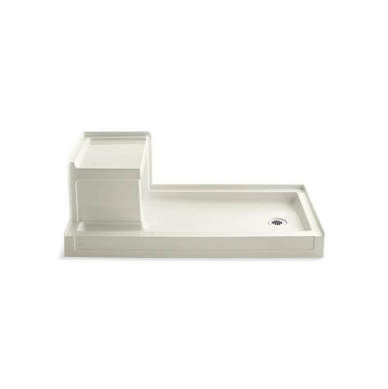 Algor Plumbing and Heating SupplyKohlerTresham® 60'' x 32'' single threshold right-hand drain shower base with integral left-hand seat