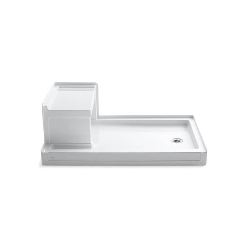 Algor Plumbing and Heating SupplyKohlerTresham® 60'' x 36'' single threshold right-hand drain shower base with integral left-hand seat