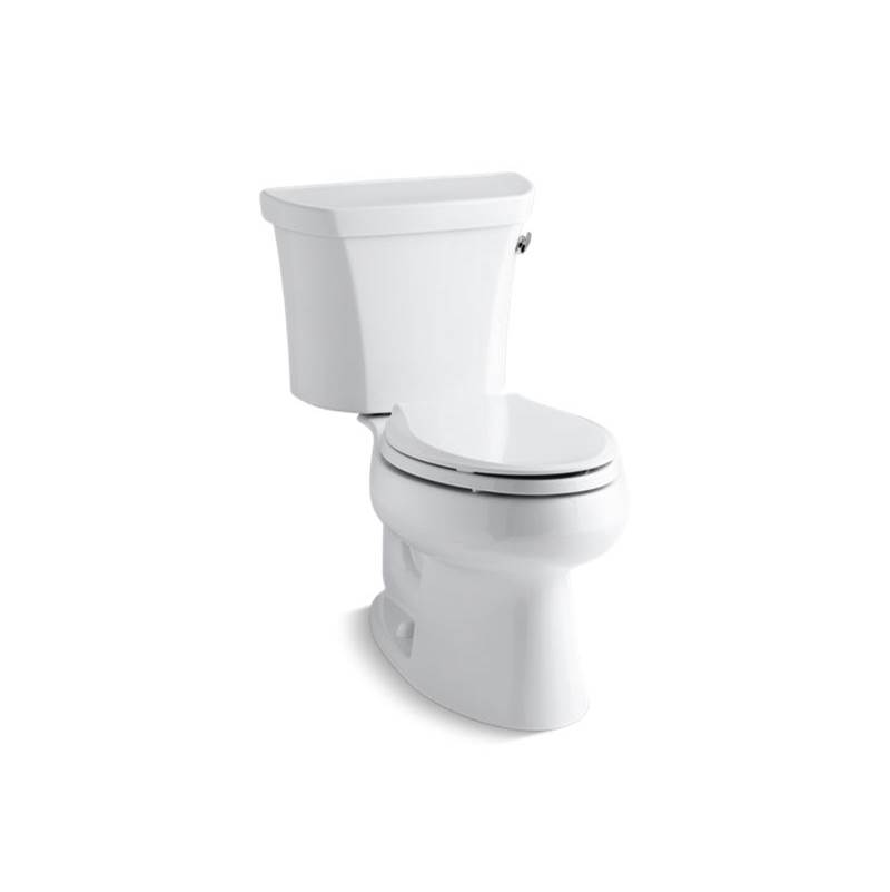 Algor Plumbing and Heating SupplyKohlerWellworth® Two-piece elongated 1.28 gpf toilet with right-hand trip lever, tank cover locks, and insulated tank