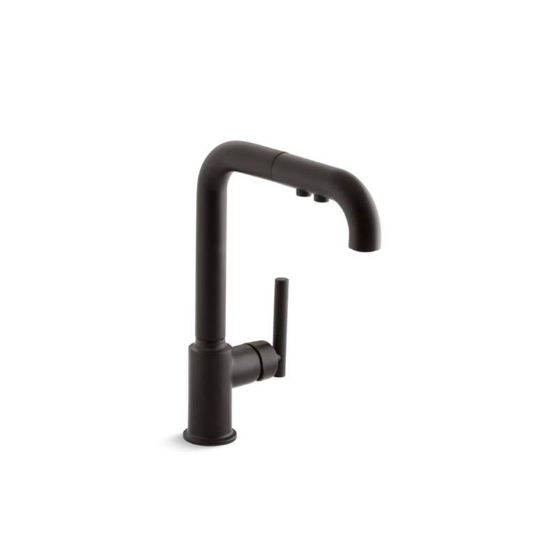 Algor Plumbing and Heating SupplyKohlerPurist® single-hole kitchen sink faucet with 8'' pull-out spout