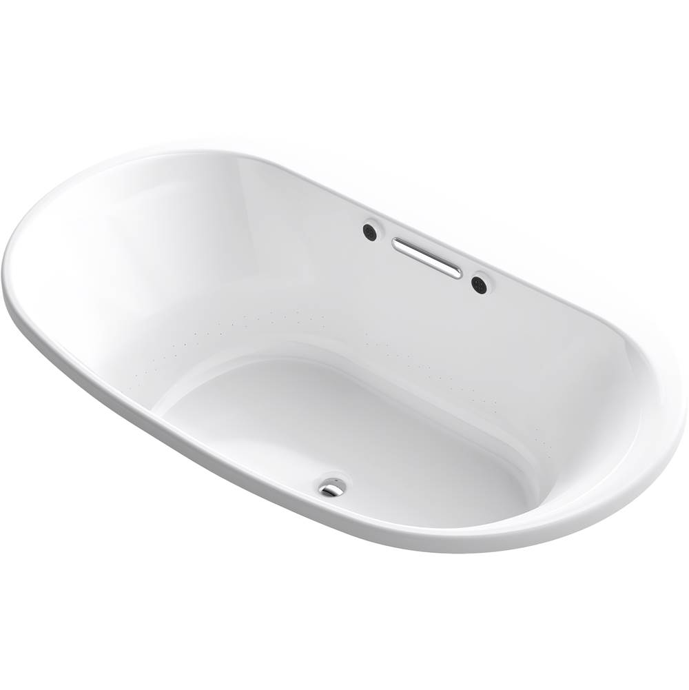 Algor Plumbing and Heating SupplyKohlerUnderscore® Oval 71-1/2'' x 41-1/2'' Heated BubbleMassage™ air bath with Bask® heated surface
