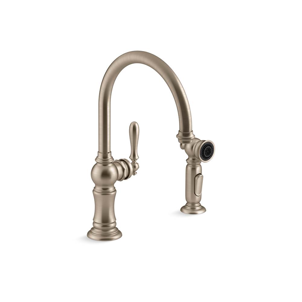 Algor Plumbing and Heating SupplyKohlerArtifacts Single-Handle Kitchen Sink Faucet With Two-Function Sprayhead