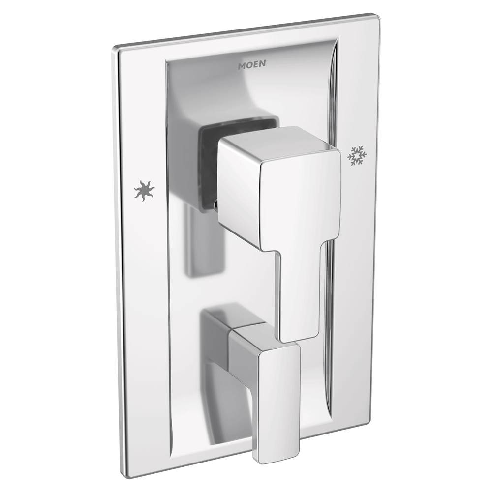 Algor Plumbing and Heating SupplyMoen90 Degree Posi-Temp with Built-in 3-Function Transfer Valve Trim Kit, Valve Required, Chrome