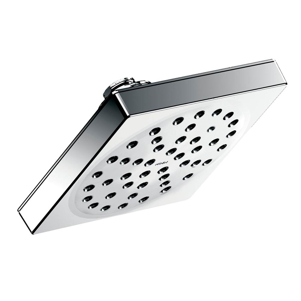 Algor Plumbing and Heating SupplyMoen90 Degree 6'' Single-Function Showerhead with Immersion Technology at 2.5 GPM Flow Rate, Chrome