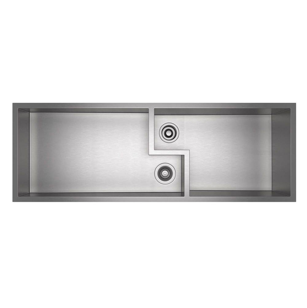 Algor Plumbing and Heating SupplyRohlCulinario™ 50'' Double Bowl Stainless Steel Chef/Work Station Sink