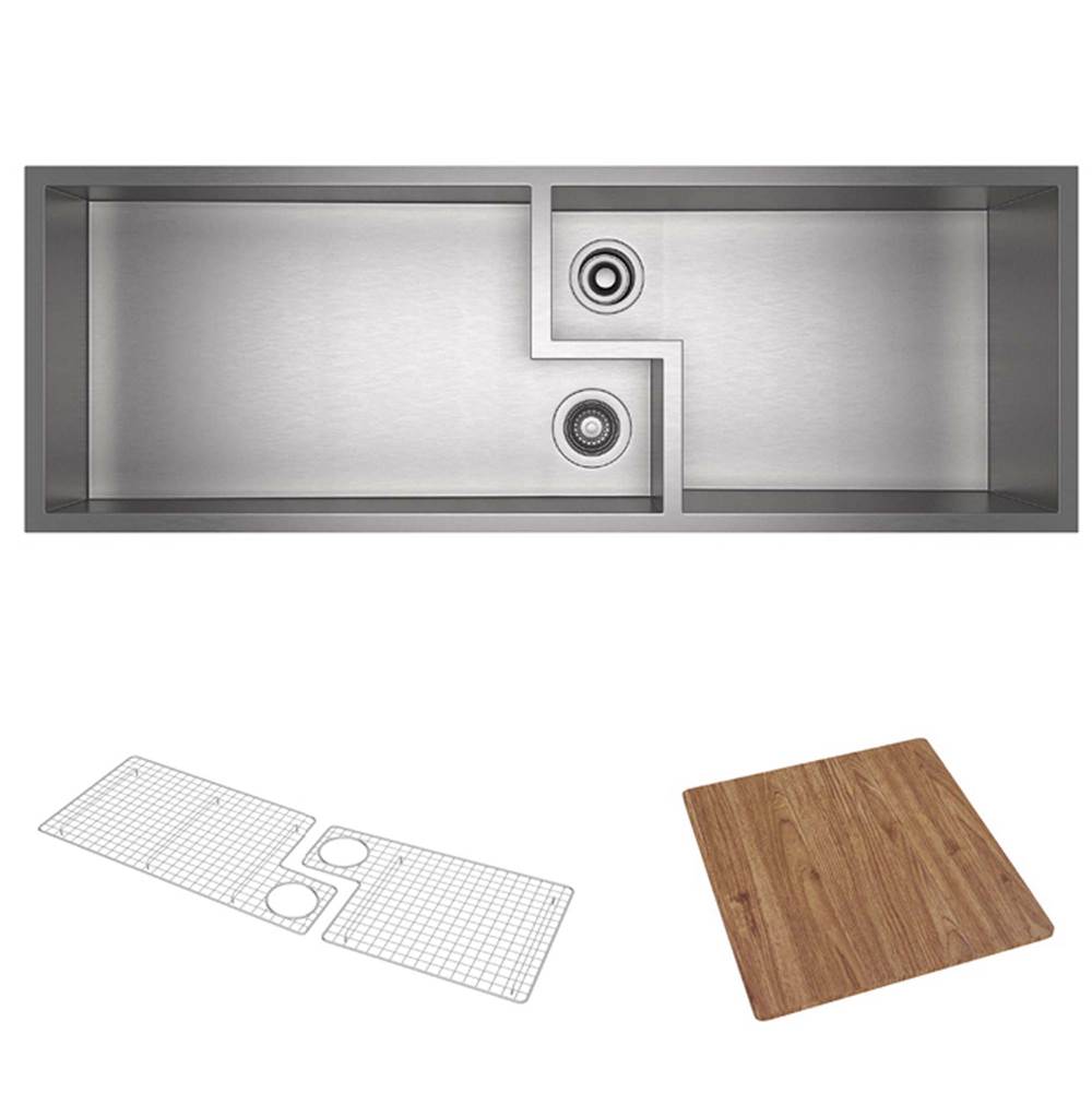 Algor Plumbing and Heating SupplyRohlCulinario™ 50'' Stainless Steel Chef/Workstation Sink With Accessories