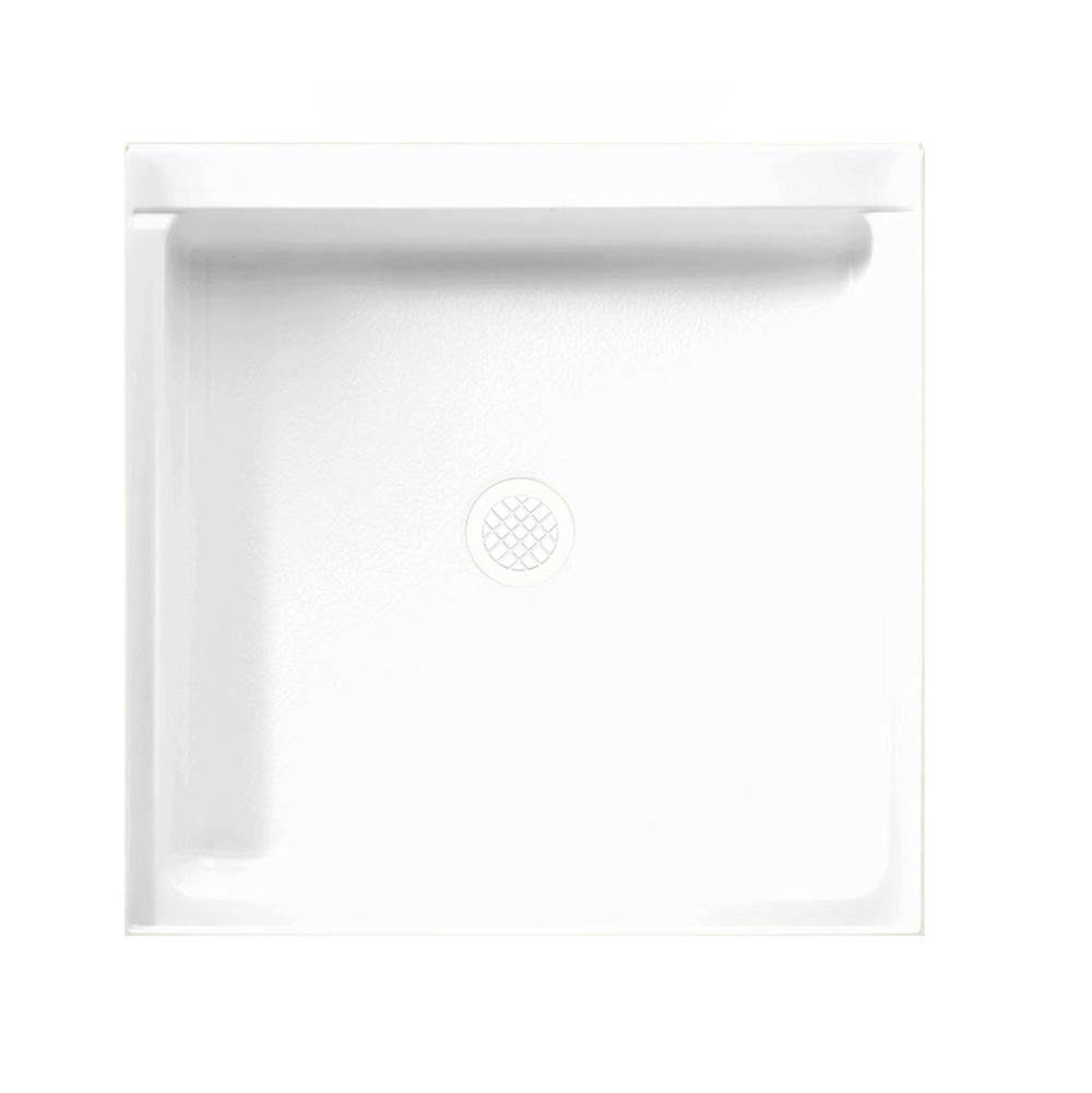 Algor Plumbing and Heating SupplySwanSS-3232 32 x 32 Swanstone Alcove Shower Pan with Center Drain in Bone