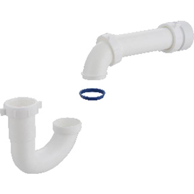 Algor Plumbing and Heating SupplySioux Chief1-1/2 Reversible P-Trap White W/Pvc Trap Adapter And Soft Wshr 1/Bg
