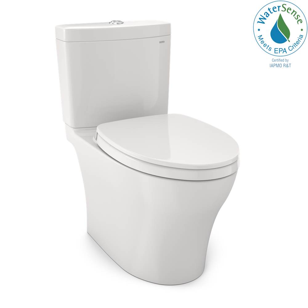 Algor Plumbing and Heating SupplyTOTOToto Aquia Iv Washlet+ Two-Piece Elongated Dual Flush 1.28 And 0.9 Gpf Toilet With Cefiontect, Colonial White