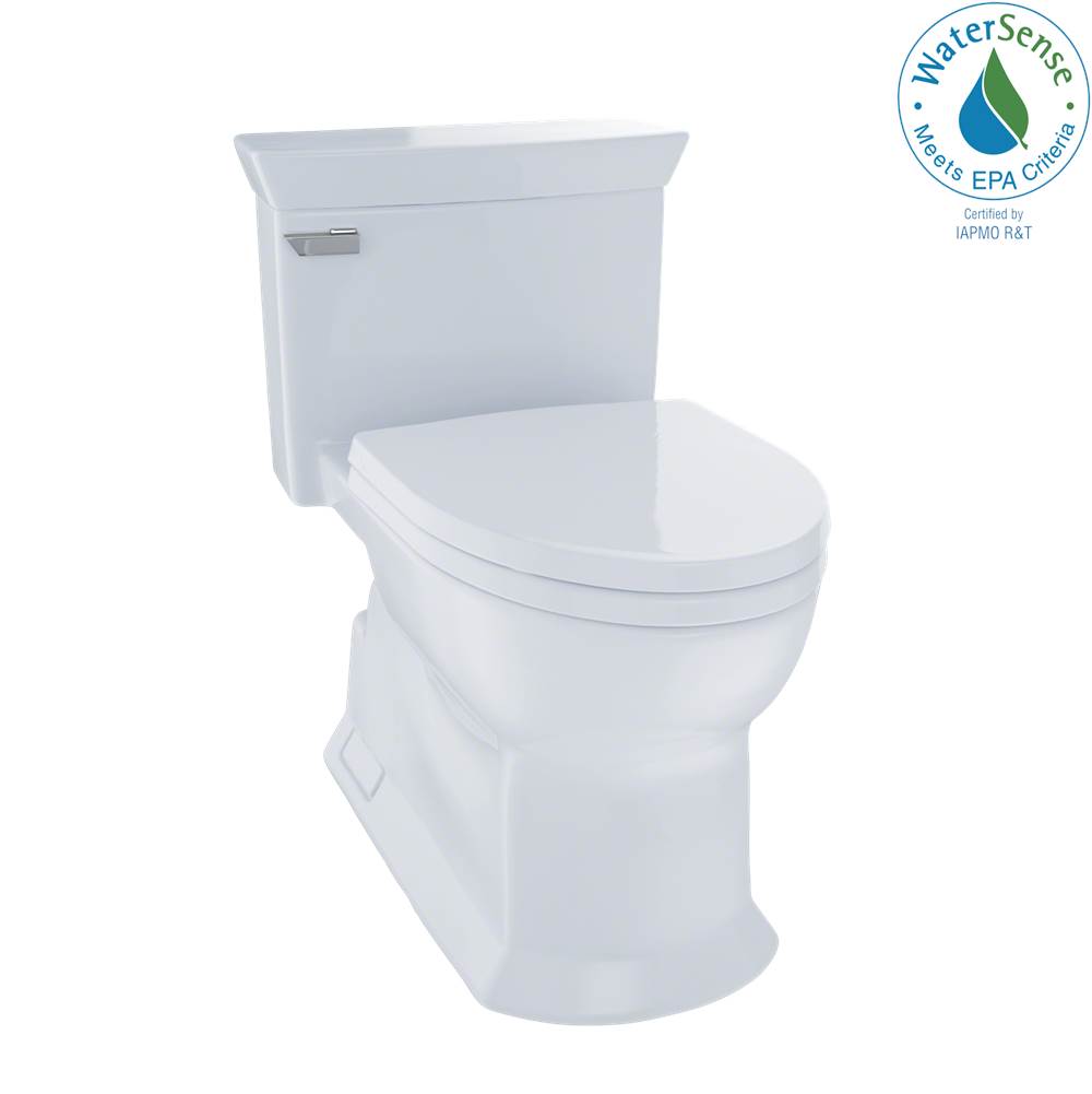 Algor Plumbing and Heating SupplyTOTOToto® Eco Soirée® One Piece Elongated 1.28 Gpf Universal Height Skirted Toilet With Cefiontect, Cotton White